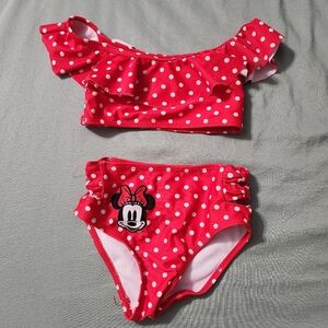 Disney Red Polka Dot Kids Swim Bikini
